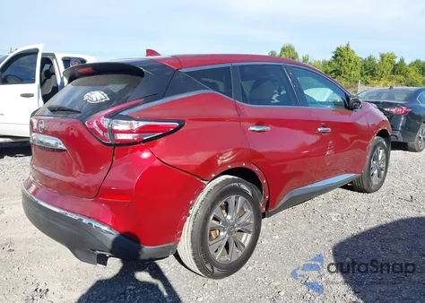 2016 Nissan Murano S/Sl/Sv/Platinum z USA, uszkodzony, nr VIN 5N1AZ2MG7GN149947